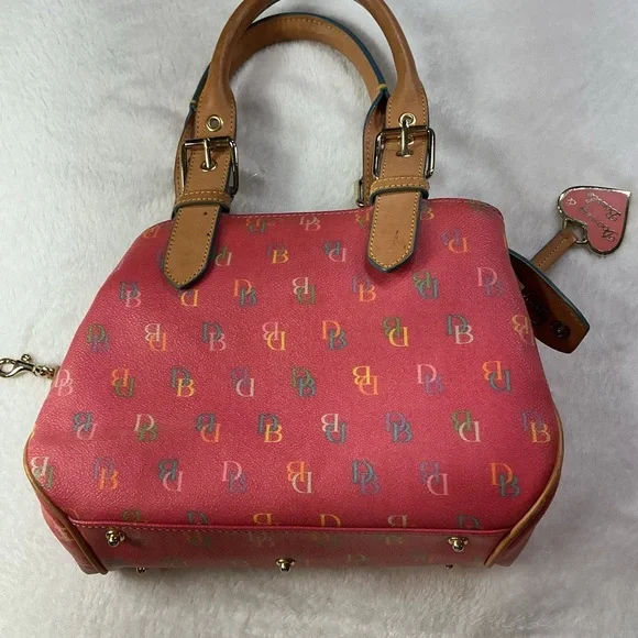 Dooney & Bourke Multicolor Signature Satchel - Picture 3 of 10